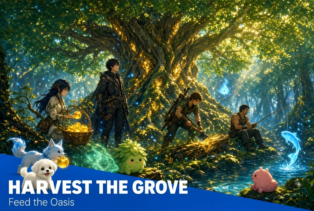 Harvest the Grove, a still from Modern Oasis.